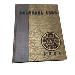 William & Mary Colonial Echo 1951 Yearbook Vintage